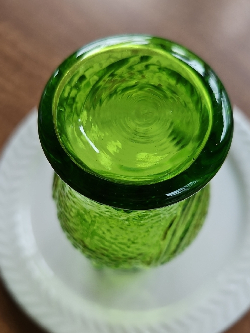 Kanawha Green Glass Owl Pitcher - Picture 7 of 8